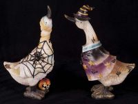 Seymour Mann Halloween Duck Witch Mummy Display
